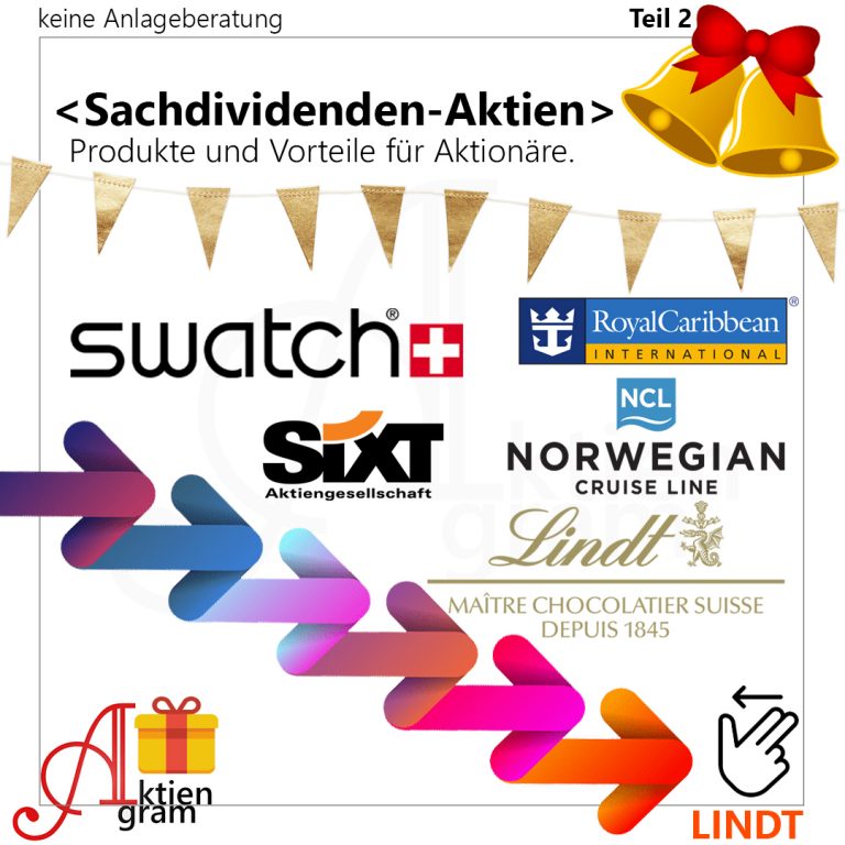 Aktien mit Sachdividende - Lindt, Sixt, Swatch, Royal Caribbean, Norwegian Cruise