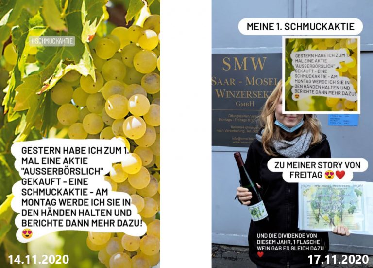 Wein als Sachvididende - MW Mosel Weinberg AG