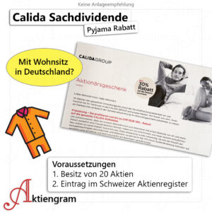 Calida Sachdividende 2026: Nur noch ein Rabatt