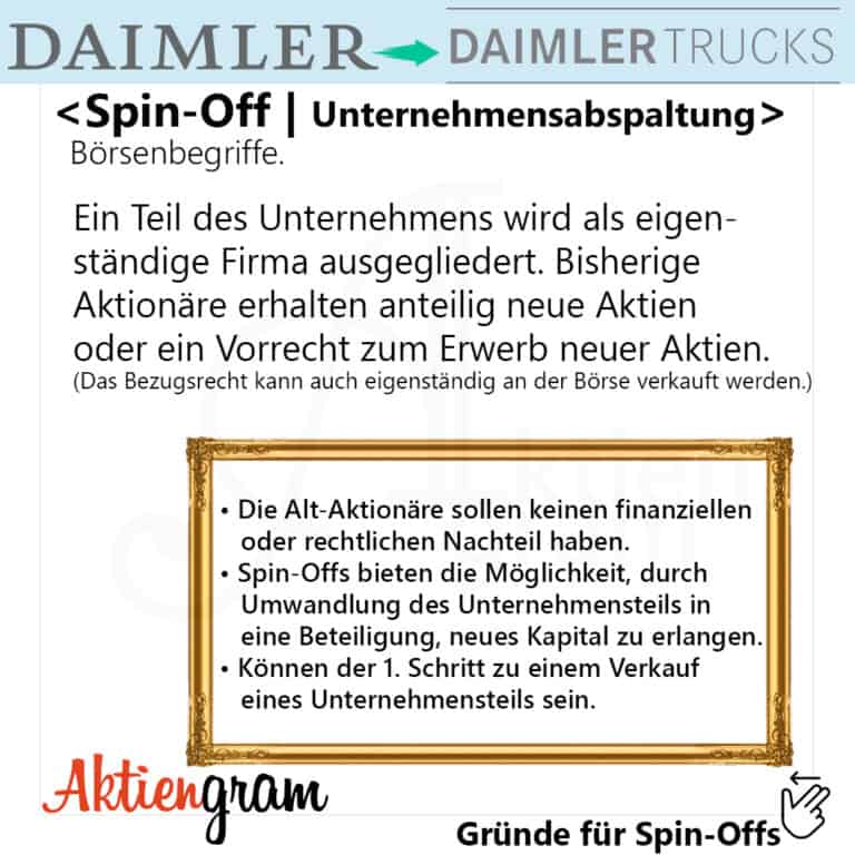 Spin-Off bei Daimler-Börsenbegriffe-1