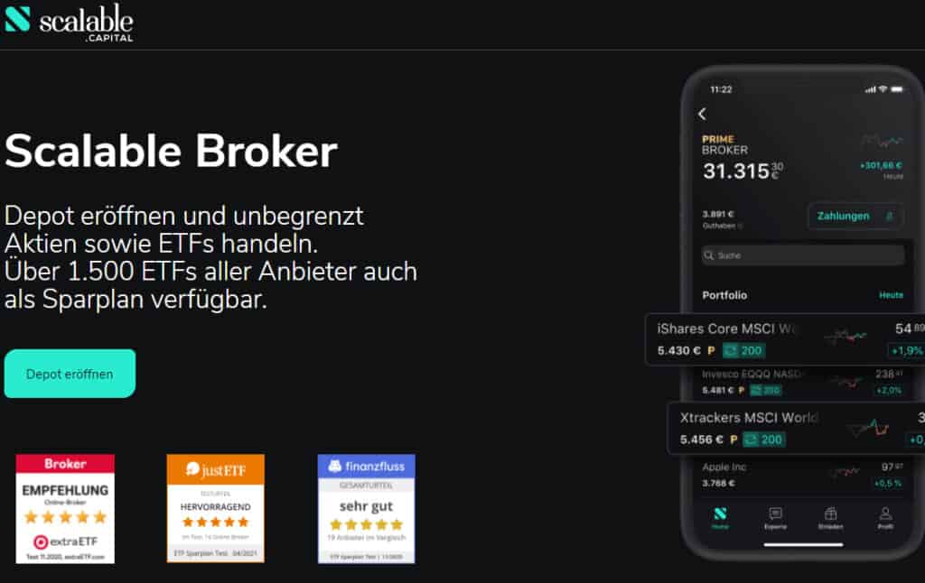 Scalable Capital: Ab sofort Sparpläne ab einem Euro