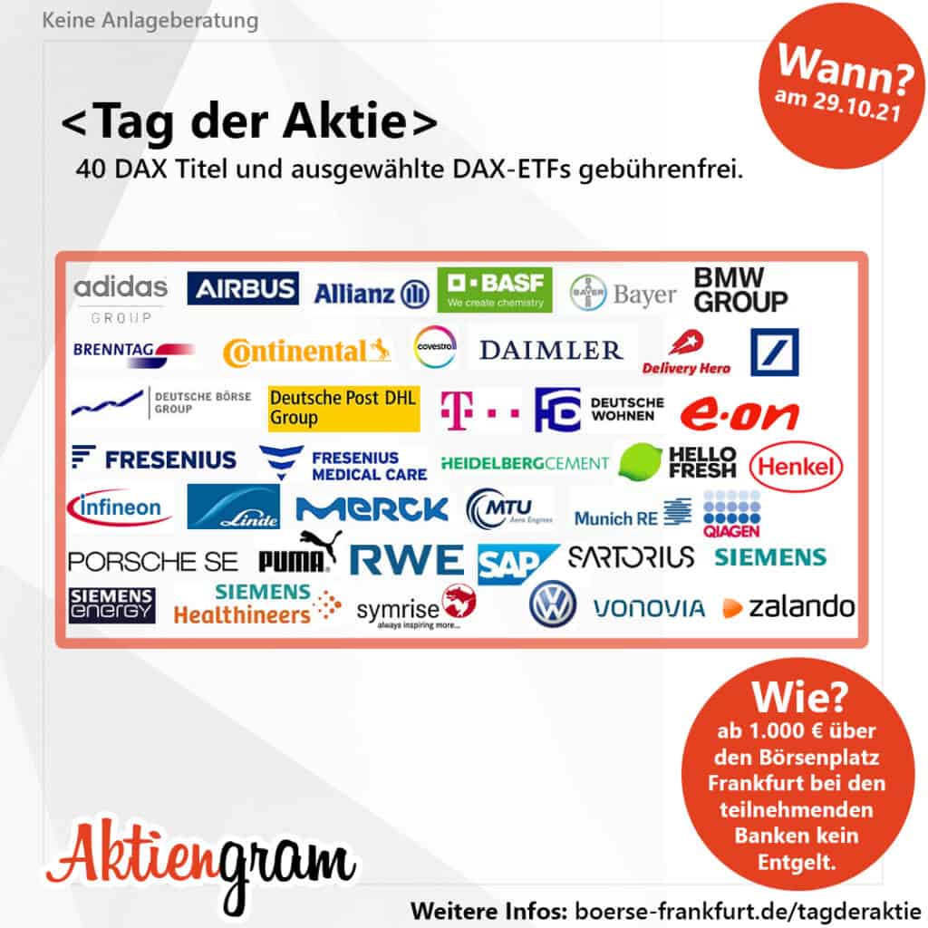 Tag der Aktie 2021 ist am 29. Oktober