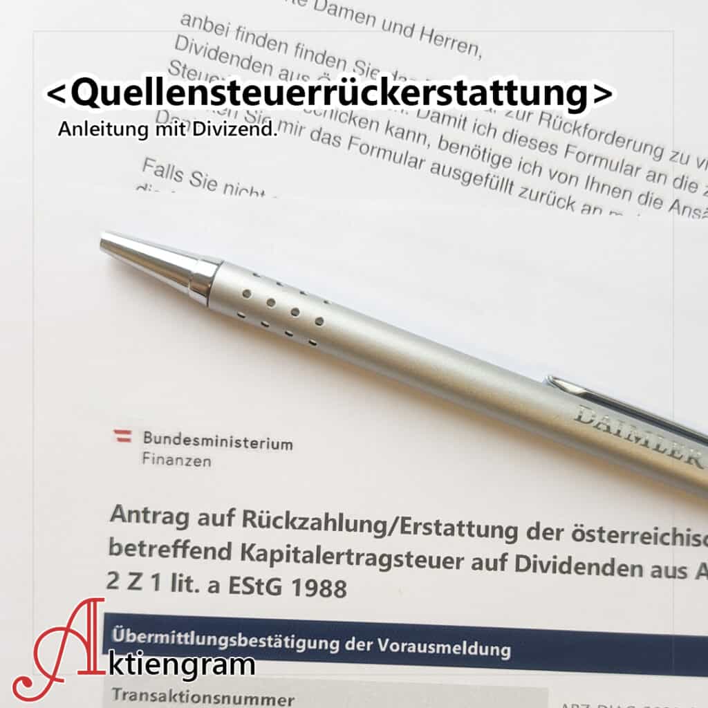 Anleitung Quellensteuerrückerstattung Divizend
