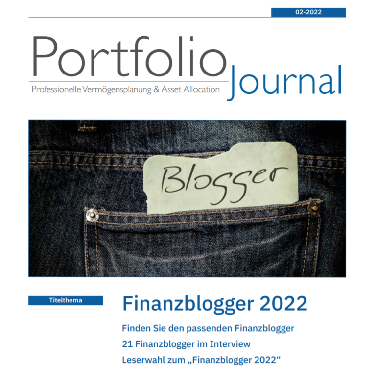 „Finanzblogger 2022“ - Leserwahl des Portfolio Journals