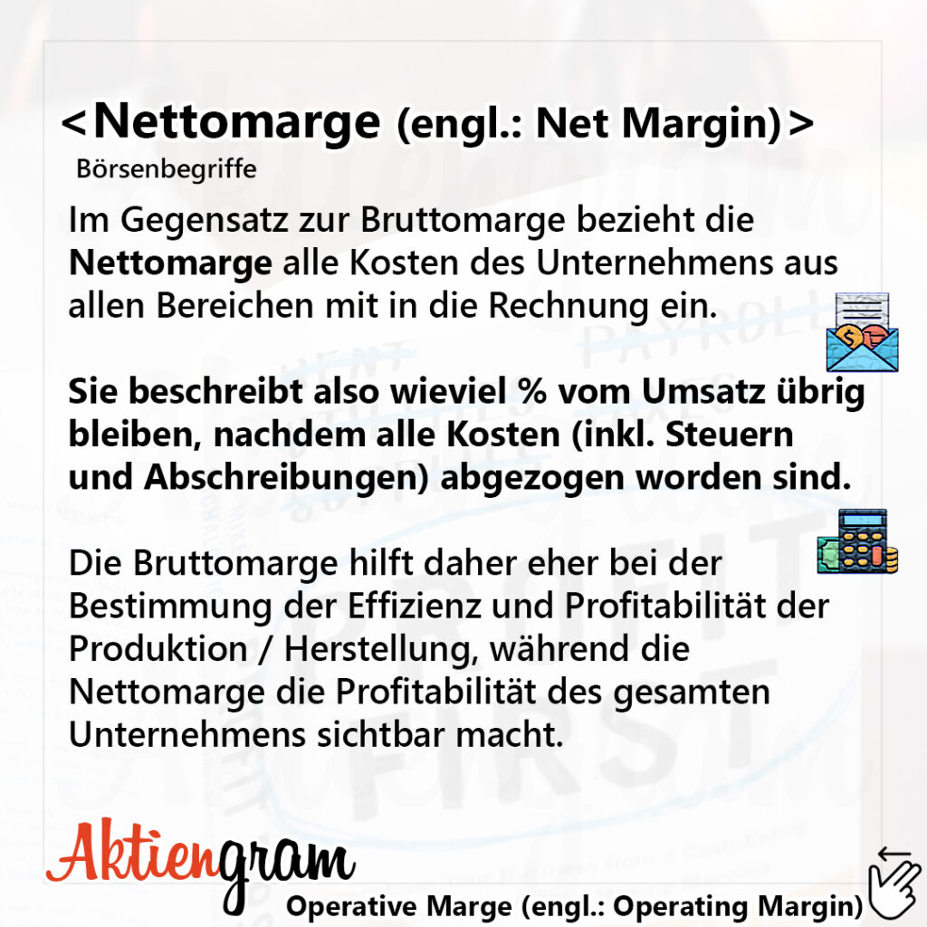 Nettomarge (engl.: Net Margin)