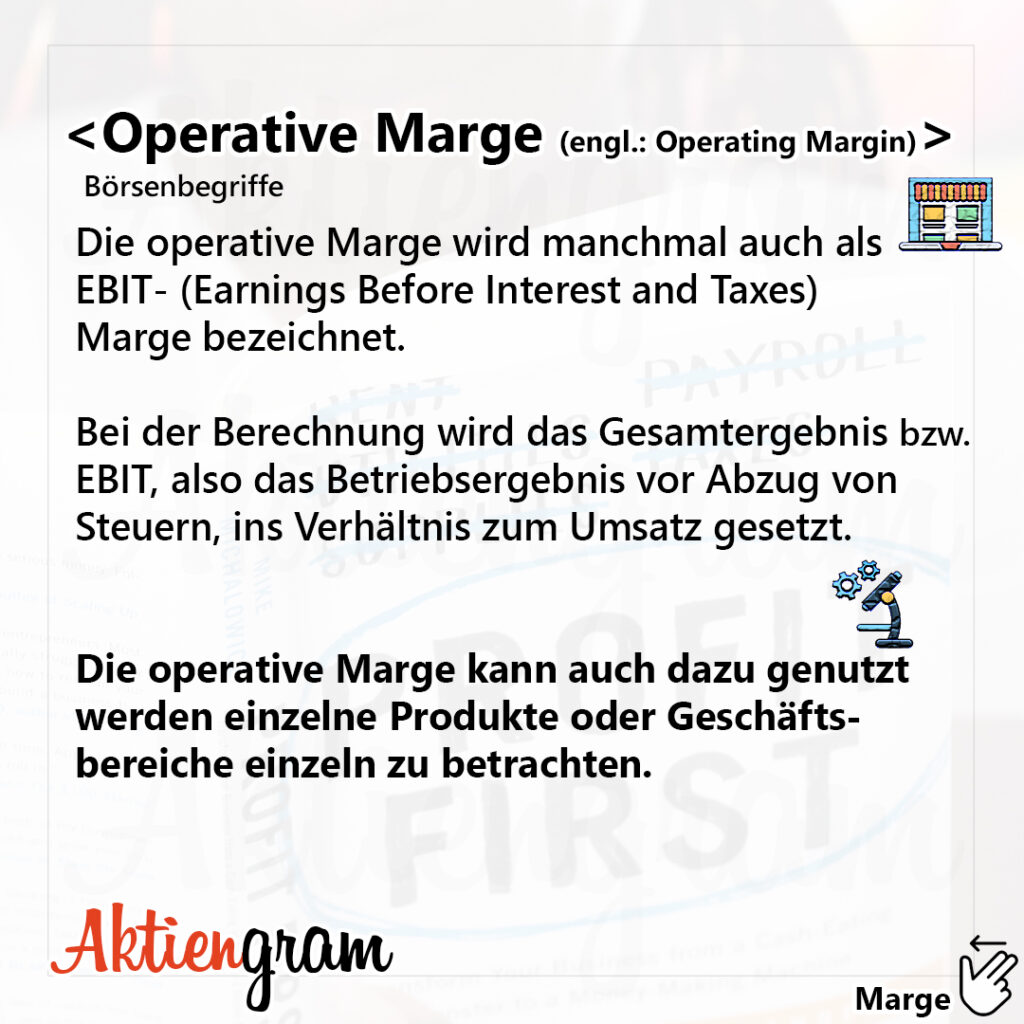 Operative Marge (engl.: Operating Margin)