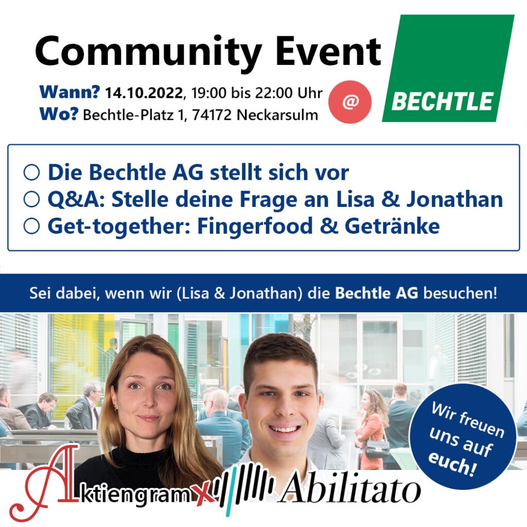 Community Event Investoren Treffen Bechtle