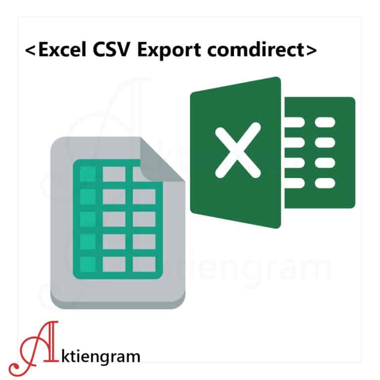 Excel CSV Export comdirect