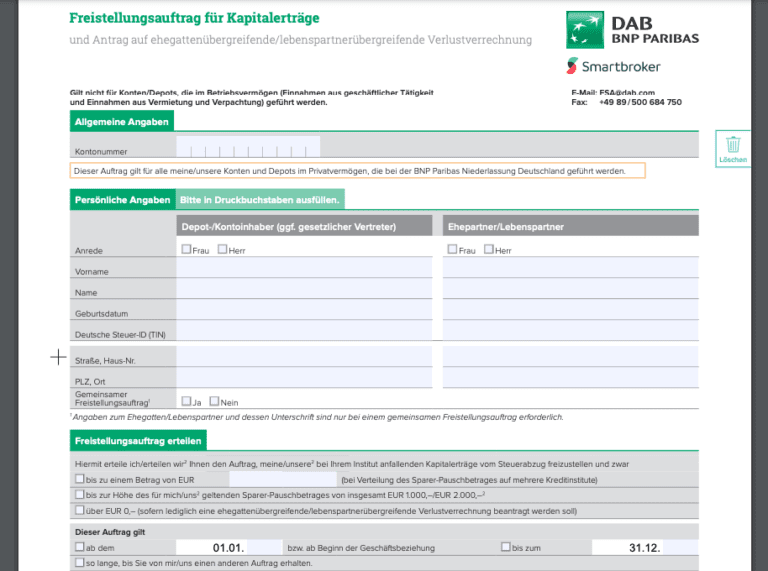 Freistellungsauftrag Anleitung für alle Depots Aktiengram
