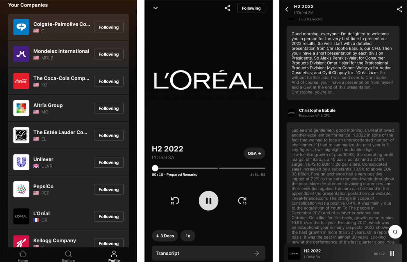 Quartr: Earnings, Transkripte & Finanzdaten per App | Aktiengram