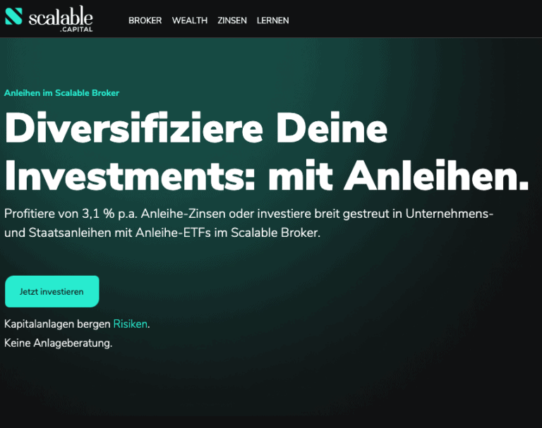 Anleihen bei Scalable Capital