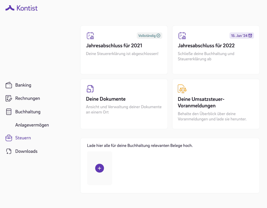 Kontist Steuerservice Erfahrungsbericht