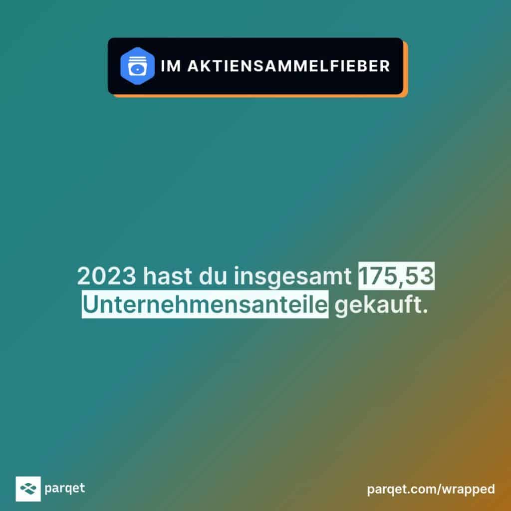 Parqet Wrapped 2023: Jahresrückblick fürs Depot