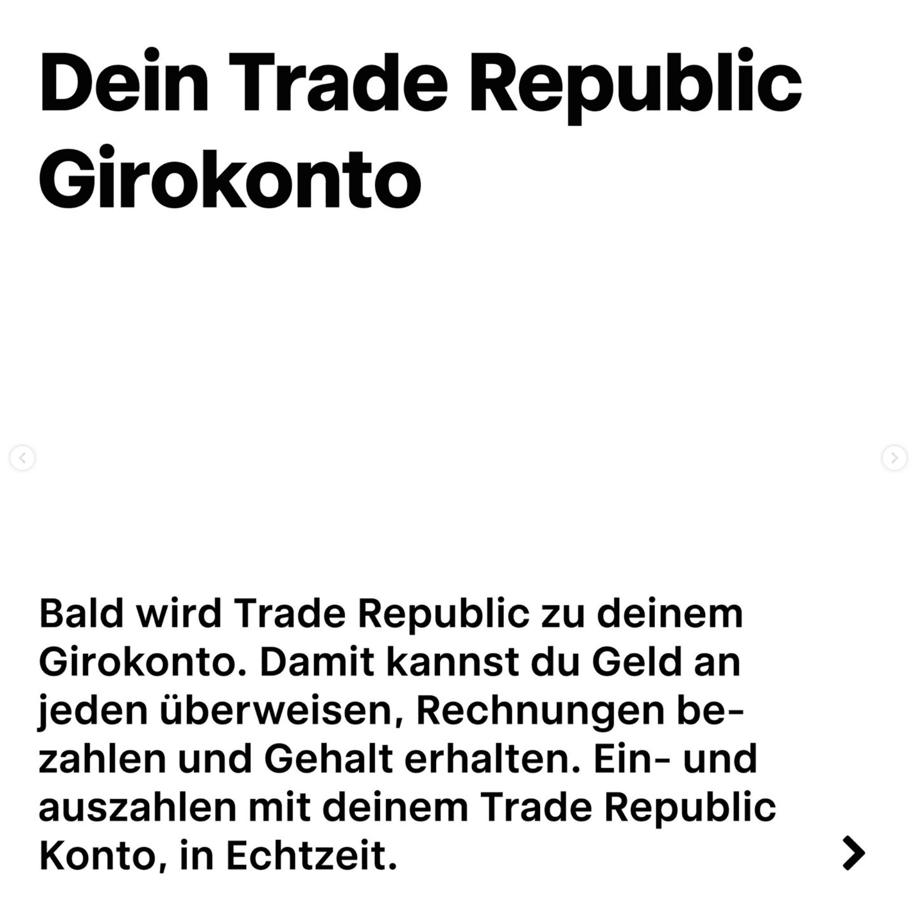 Das Trade Republic Girokonto kommt
