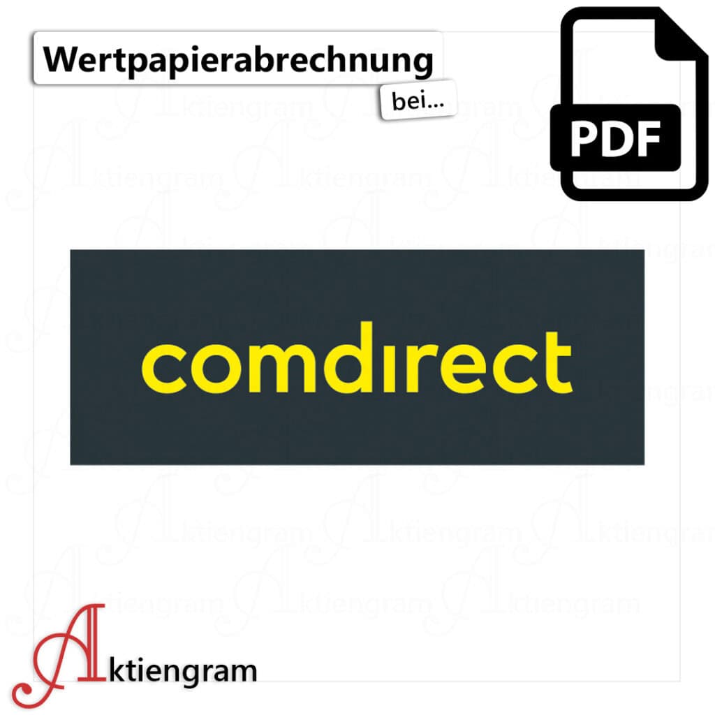 Wertpapierabrechnung bei comdirect (App & Web)