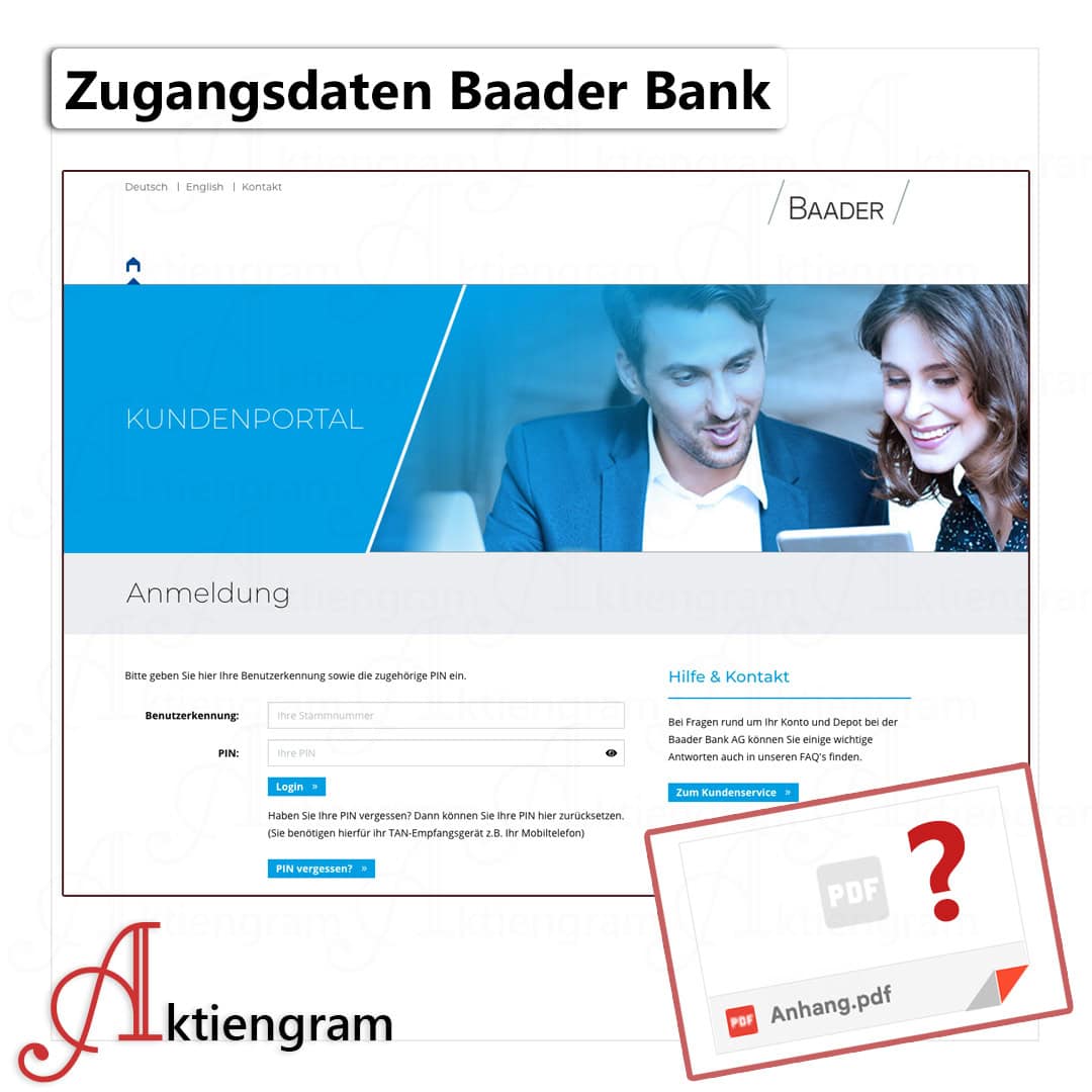 Zugangsdaten-Baader-Bank