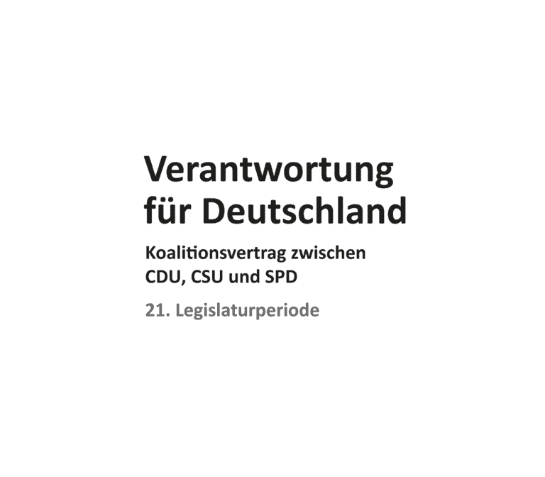 Koalitionsvertrag und der Blick auf die Finanzen