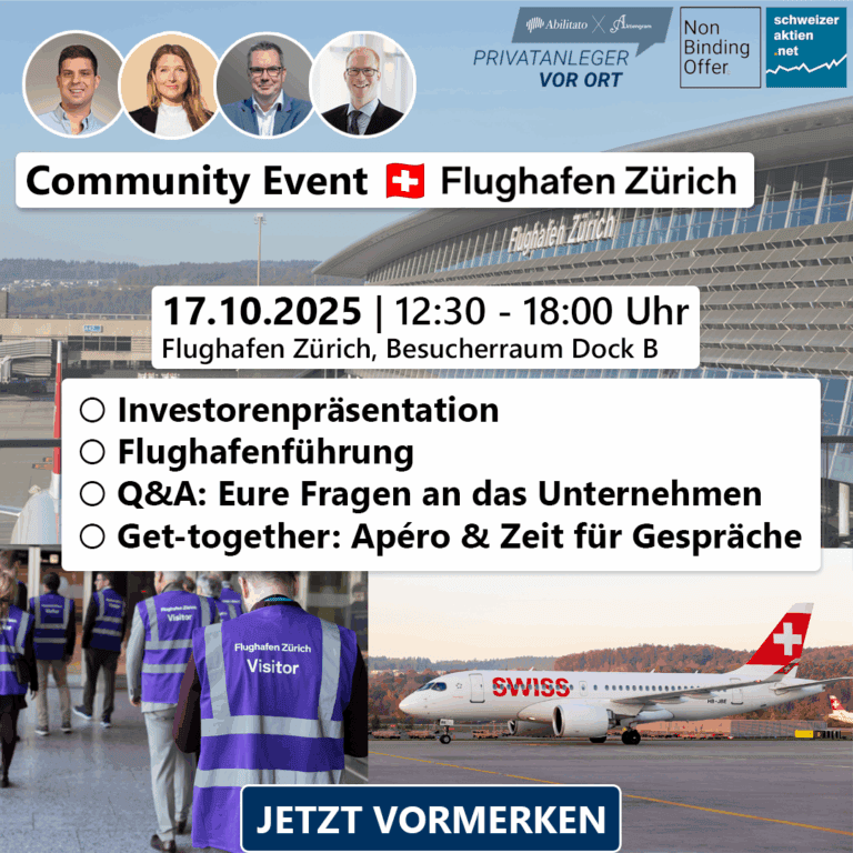 Privatanleger vor Ort: Flughafen Zürich AG
