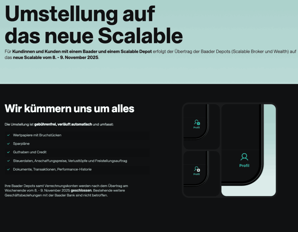 Umstellung auf das neue Scalable