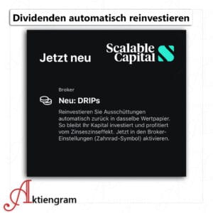 Dividenden automatisch reinvestieren bei Scalable Capital