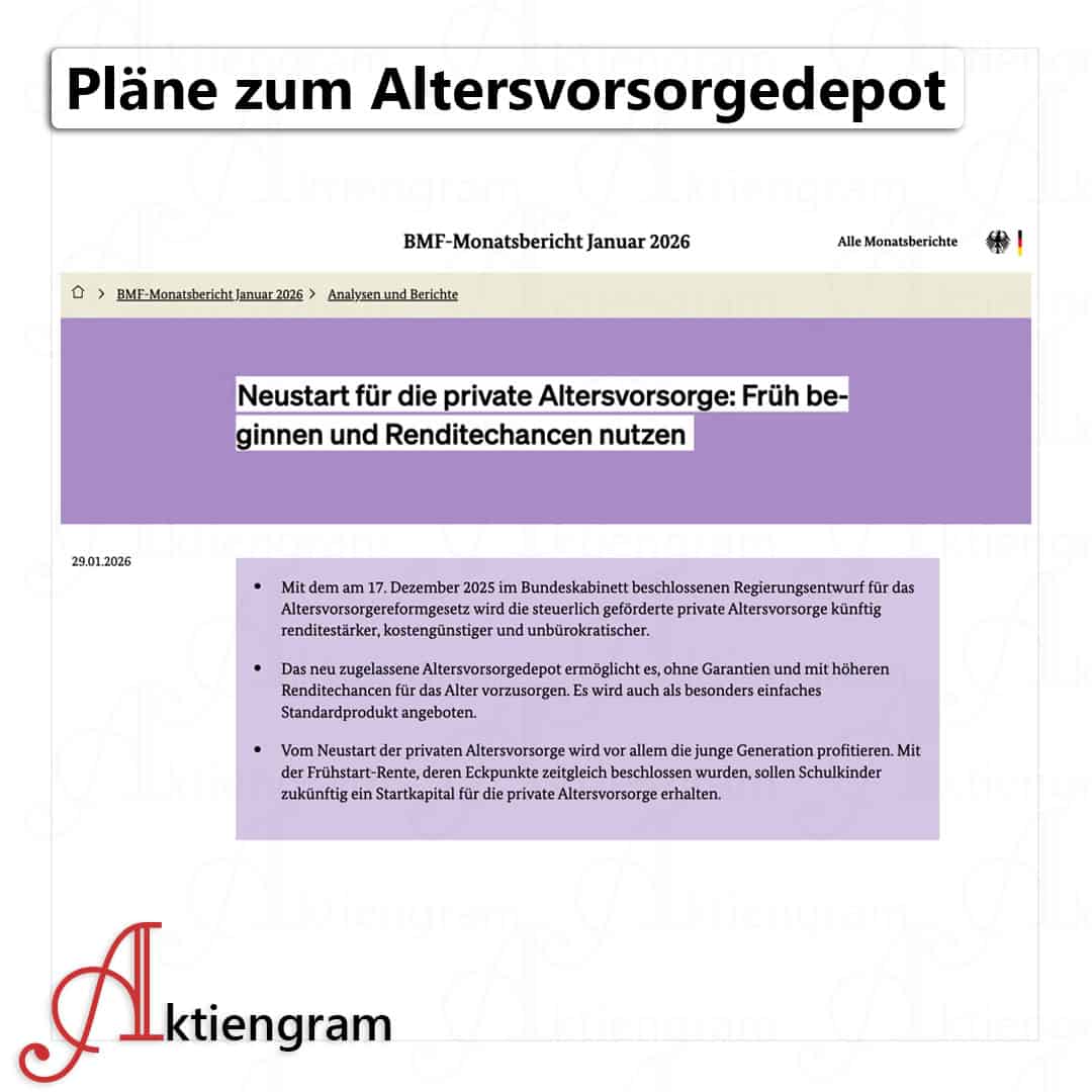 Pläne zum Altersvorsorgedepot