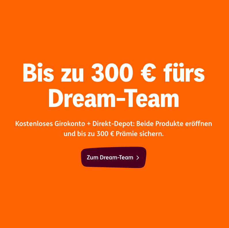 Bis zu 300 € fürs Dream-Team