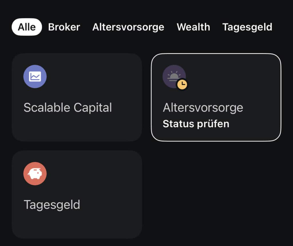 Voranmeldung fürs Altersvorsorgedepot