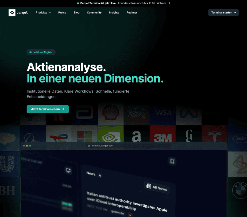 Parqet Terminal ist da!