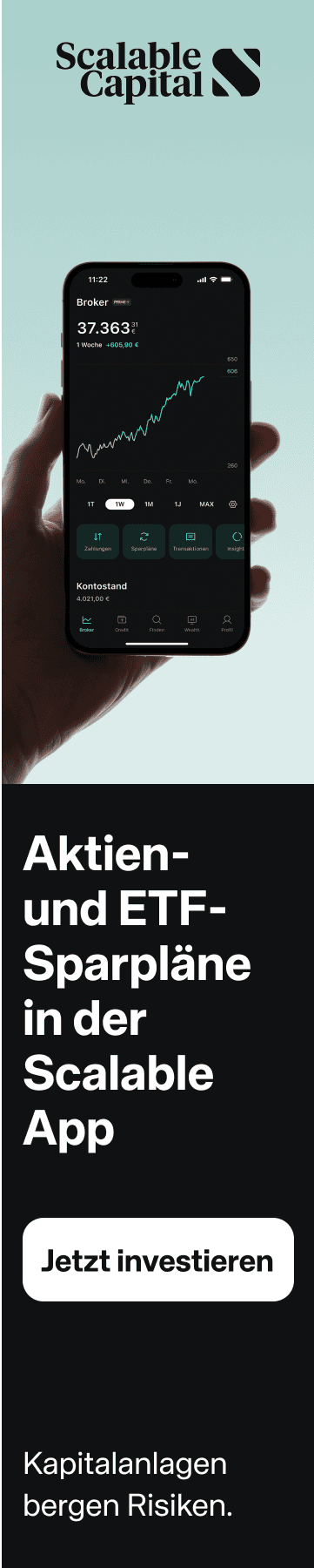 Scalable Capital Aktien- und ETF-Sparpläne